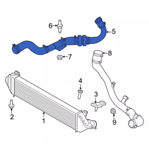 Right pipe Ford Escape mk3 13-16 1.6T iron