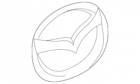Emblem badge MAZDA tailgate Mazda CX-7 06-09