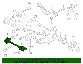 Rear right camber arm for Jaguar E-Pace 18-23