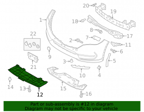 Mazda CX-5 17-24 front bumper guard, without hatch, cracks, worn