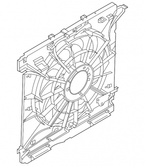 Diffuser radiator shroud assembly Ford Explorer 20-
