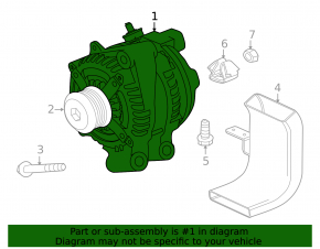 Alternator Jaguar F-Pace X761 17- AJ126, AJ133