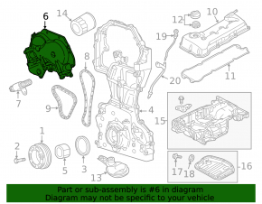 Front Cylinder Head Cover Nissan Rogue 14-20 2.5