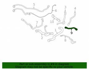 Cooling system hose BMW X5 G05 19-23 3.0T