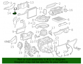 Cadillac ATS 13-A/C Heater Valve