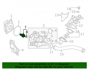 Engine oil pressure sensor Honda Civic XI FE/FL 25-25 US built 2.0
