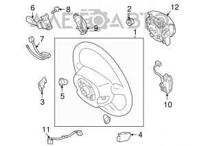 Naked steering wheel Toyota Prius 20 04-09