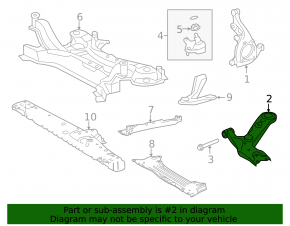 Lower control arm, front right, Lexus NX 15-21