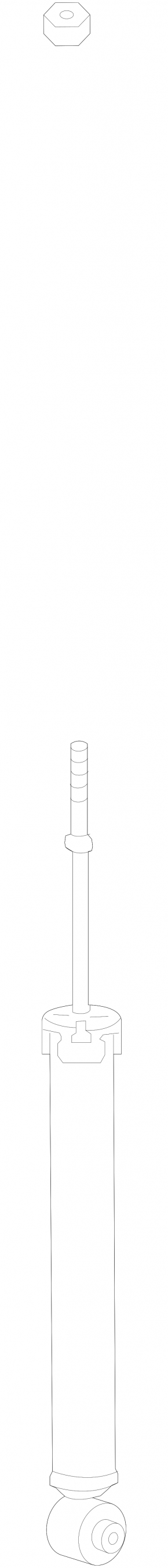 Shock absorber rear right Toyota Prius 30 10-13