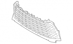 Lower grille of the front bumper Toyota Camry 25-26 LE, XLE