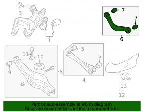 Upper rear right control arm for Hyundai Kona 23-25 Electric