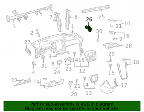 Right air duct Lexus RX300 98-00