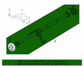 Drive shaft driveshaft VW Tiguan 18-24