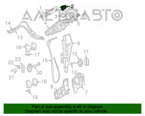 Jeep Compass 17-22 Rear Left Outer Handle Cap