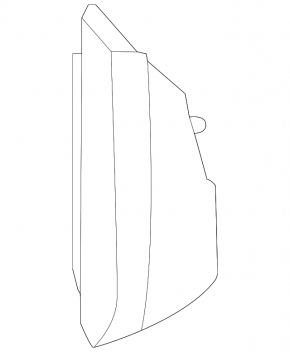 Front panel trim side left Nissan Rogue 21-23 black JP built