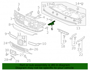 Grille bracket left Honda Clarity 18-21 usa