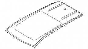 Metal roof Nissan Rogue 21-23 for panorama