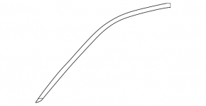 Upper door molding front left Lexus ES300 ES330 chrome, scuffs