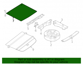Nissan Murano 25-26 trunk floor