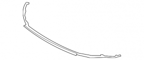 Front bumper lip Hyundai Elantra AD 17-18 prerest