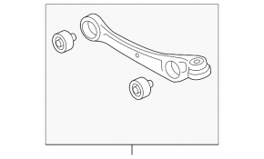 Lower front right control arm for Audi Q5 8R 12-17 front