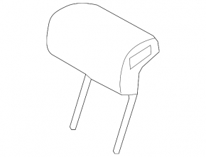 Driver's seat headrest for Audi Q5 8R 09-17, leather, gray