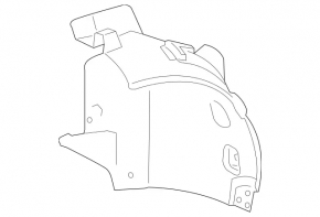 Front left mudguard Mercedes GLS-class X166 13-19 rear part OEM