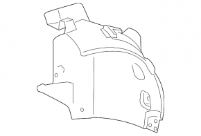 Front left mudguard Mercedes GLS-class X166 13-19 rear part
