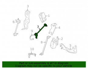 Rear left stabilizer link for Mercedes S-class W221