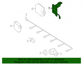 Bracket for cruise radar Mercedes GLC 20-22 type 2