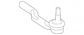 Tie rod with tip left Mazda 6 18-21 usa