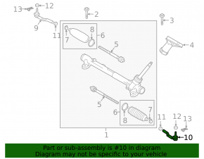 Steering tip left Mazda 6 18-21 usa
