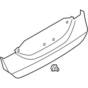 Ford Fusion mk5 17-18 boot lid trim pressed