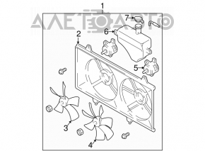 Mazda6 03-08 2.3 Coolant Expansion Tank Without Cap