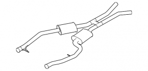 Exhaust pipe middle part BMW X5 E70 07-10 4.8