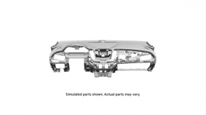 Torpedo front panel without AIRBAG Chevrolet Malibu 16-18 gray