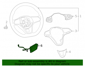 Volkswagen ID.4 23-25 steering wheel touch recognition control unit
