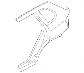 Quarter wing rear right BMW X5 E70 07-13