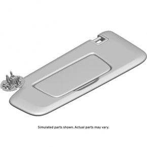 Left visor Chevrolet Bolt EUV 22-23 gray, without hook, dry-cleanable
