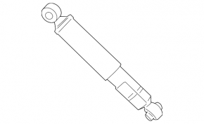 Shock absorber rear left Toyota Rav4 13-15 AWD