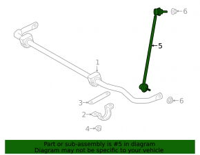 Front right stabilizer link for Toyota Supra 20-26