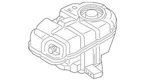 Expansion tank for Audi A6 C7 12-18 without cap