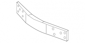 Front bumper reinforcement upper Lexus UX200 UX250h 19-