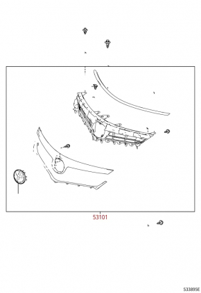 Radiator grill grill Toyota Avalon 16-18