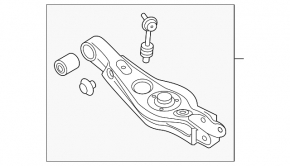 Lower arm under spring rear right Kia Sorento 16-18