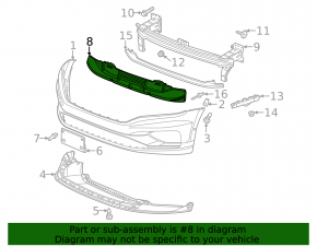 Front Bumper Absorber VW Passat 20-22