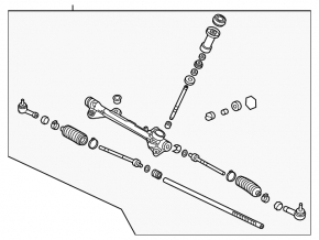 Steering rack Hyundai Elantra AD 17-20 OEM