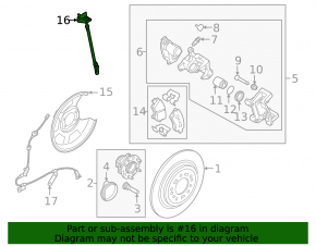 Rear right brake hose Hyundai Tucson 22-25 2.5 USA AWD
