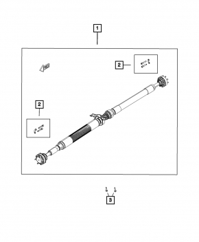 Cardan shaft cardan rear Dodge Charger 11-23 AWD long