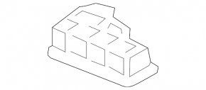 Toyota Rav4 19-24 left underhood relay block, triangular